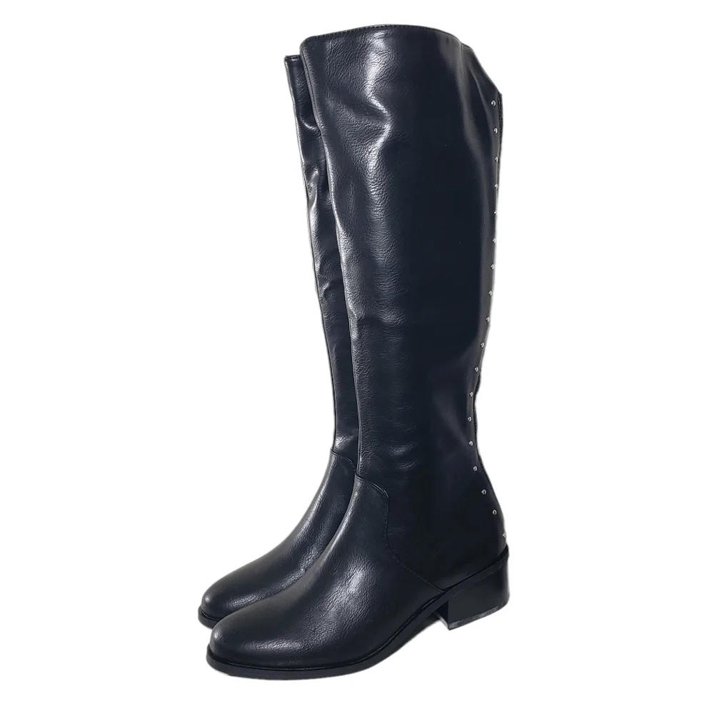 Bar III Vaylap Black Pull-on Closed Round Toe Boots Sz 6M